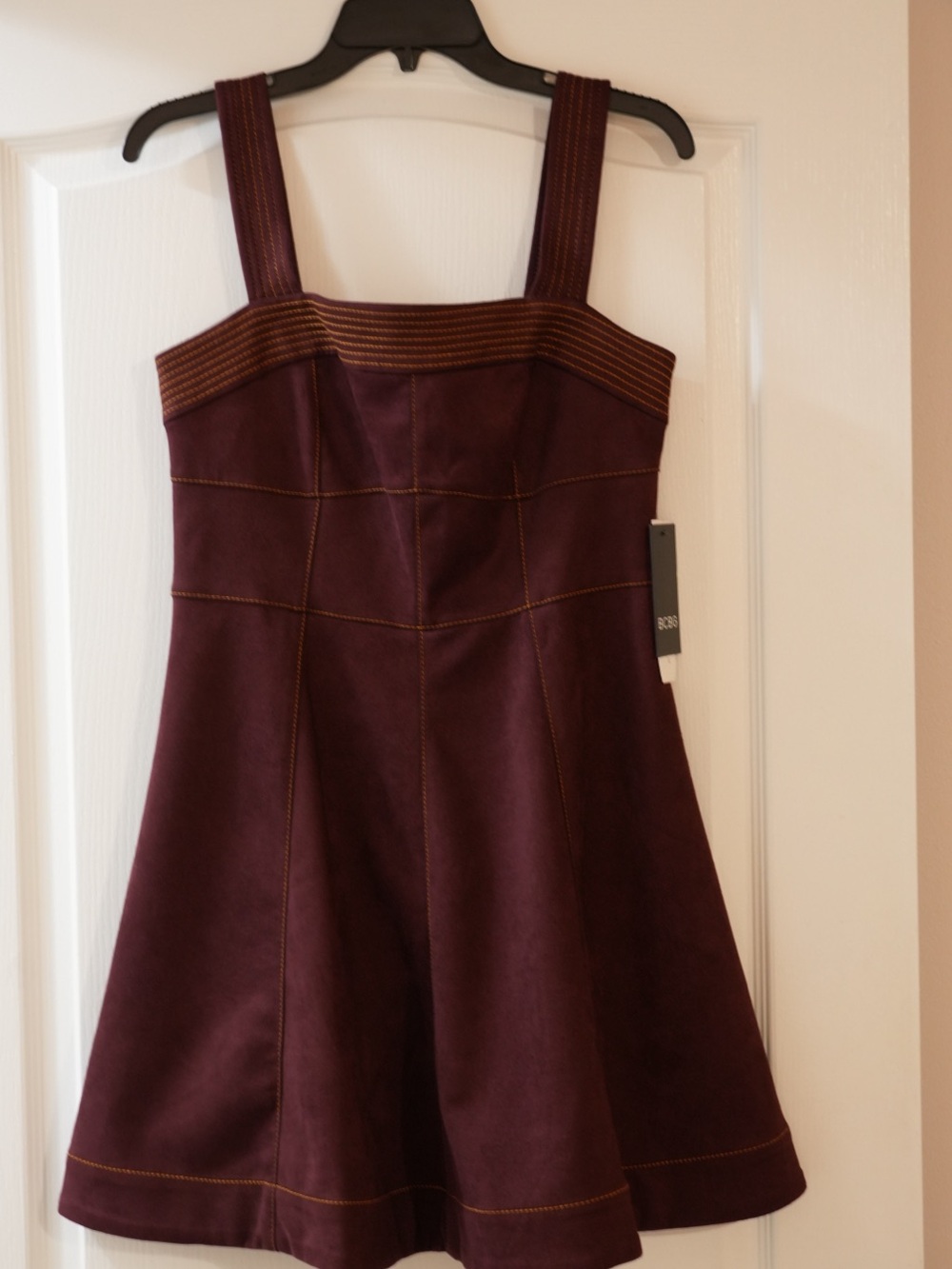 Women’s Burgundy Fit & Flare Dress